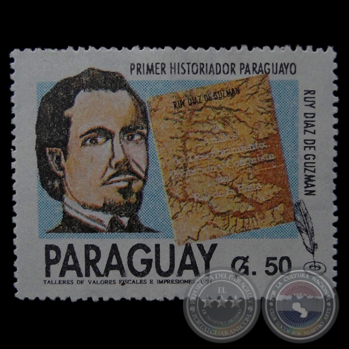 ESCRITORES Y MSICOS DEL PARAGUAY - SELLO POSTAL PARAGUAYO AO 1991