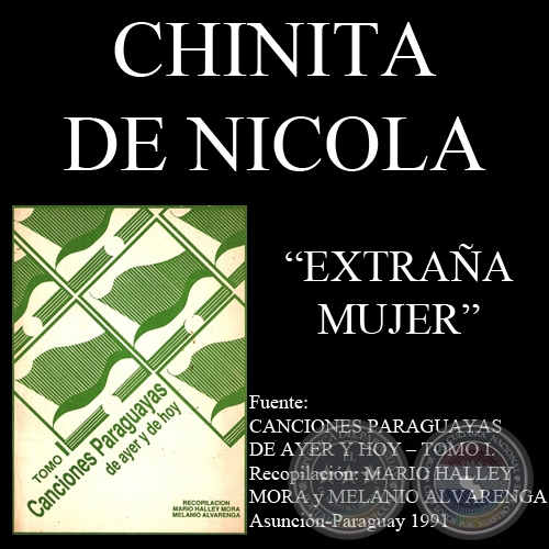 EXTRAA MUJER - Cancin de CHINITA DE NICOLA