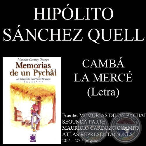 CAMB LA MERC - Letra: HIPLITO SNCHEZ QUELL - Msica: MAURICIO CARDOZO OCAMPO