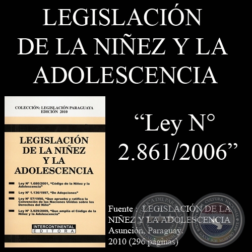 Ley N 2.861/2006 - REPRIME EL COMERCIO Y LA DIFUSIN COMERCIAL O NO COMERCIAL DE MATERIAL PORNOGRFICO, UTILIZANDO LA IMAGEN U OTRA REPRESENTACION DE MENORES O INCAPACES