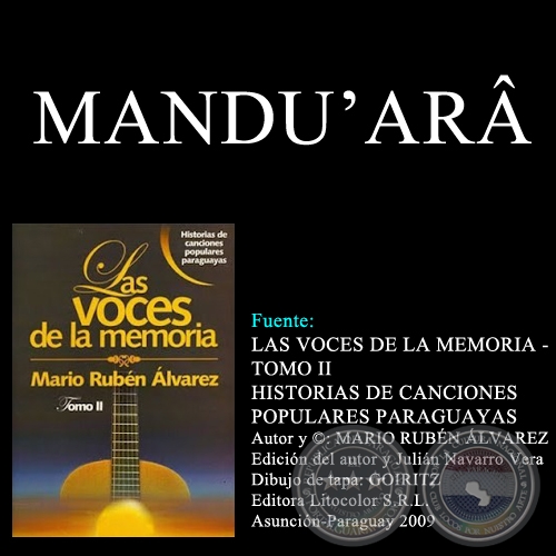 MANDU’ARÂ - Música: CARLOS NOGUERA