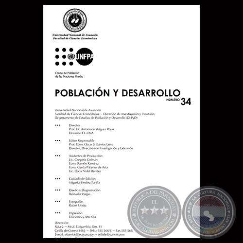 Revista N 34 - POBLACIN Y DESARROLLO - FACULTAD DE CIENCIAS ECONMICAS U.N.A.