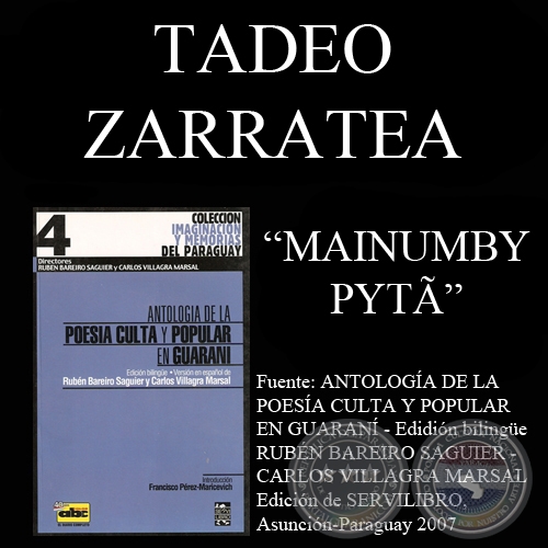MAINUMBY PYTÃ // COLIBRÍ ROJO (Poesía de TADEO ZARRATEA)