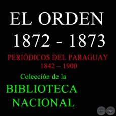 EL ORDEN 1872 - 1873
