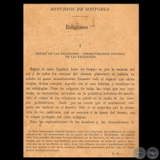 RELIGIONES - Estudio Histórico de CECILIO BÁEZ