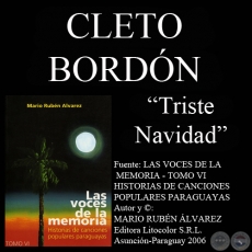 TRISTE NAVIDAD - Letra y msica: CLETO BORDN