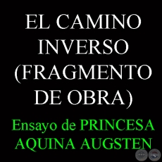EL CAMINO INVERSO - Ensayo de PRINCESA AQUINO - Junio 2013