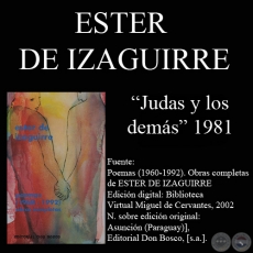 JUDAS Y LOS DEMS (1981) - Poesas de ESTER DE IZAGUIRRE