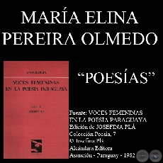 AUSENCIA NOCTURNA y CATEDRAL DE SUEOS (Poesas de MARA ELINA PEREIRA OLMEDO)