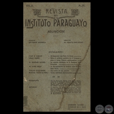 REVISTA DEL INSTITUTO PARAGUAYO - N° 56 - AÑO IX, 1907 - Director: BELISARIO RIVAROLA