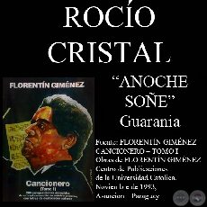 ANOCHE SOE - Guarania, letra de ROCO CRISTAL