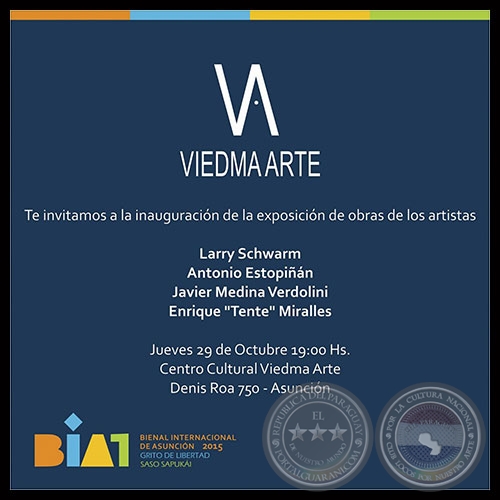 EXPOSICIN EN VIEDMA ARTE 2015 - BIENAL INTERNACIONAL DE ARTE DE ASUNCIN