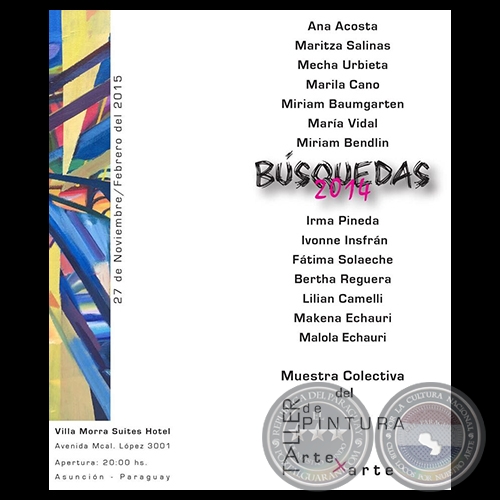 BSQUEDAS, 2014 - Muestra Colectiva de MALOLA ECHAURI