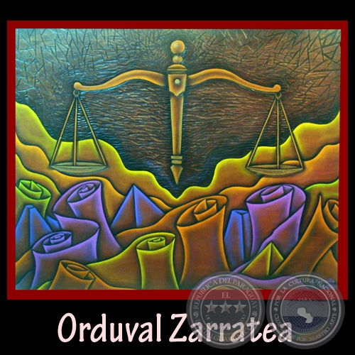 JUSTICIA - Xilopintura de ORDUVAL ZARRATEA