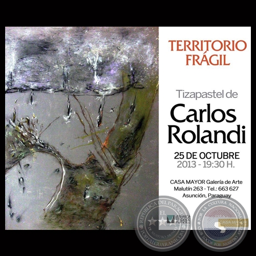 TERRITORIO FRGIL, 2013 - Tiza pastel de CARLOS ROLANDI