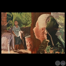 AFRIKAMAMA, 2003 - Óleo sobre tela de ENRIQUE COLLAR