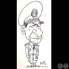 GENERAL LINO CSAR OVIEDO - Caricatura de Botti - Ao 1992