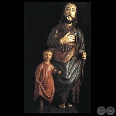 SAN JOSÉ CON EL NIÑO JESÚS (St. JOSEPH AND CHILD JESUS) - MUSEO DE ARTE SACRO DEL PARAGUAY 