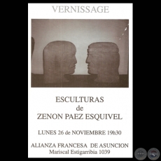 VERNISSAGE, 1987 - ESCULTURAS DE ZENÓN PÁEZ ESQUIVEL