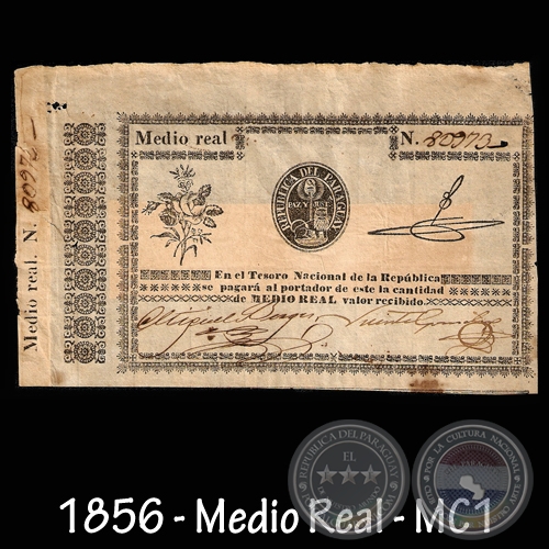 1856 - MEDIO REAL - MC001 - FIRMAS: MIGUEL BERGES  VICENTE GONZLEZ