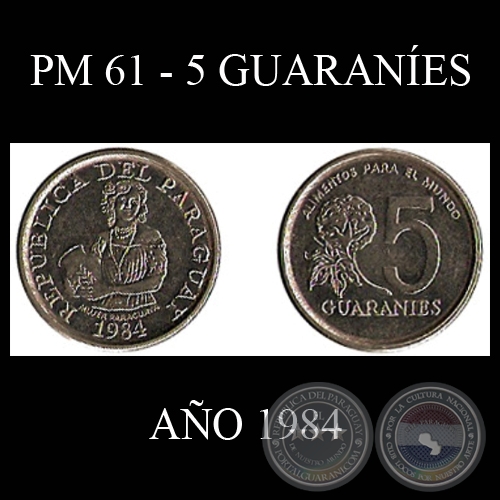 PM 61 - 5 GUARANES  AO 1984