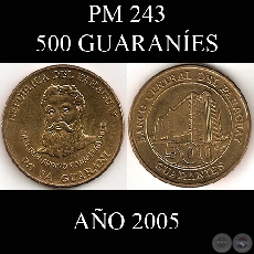 PM 243 - 500 GUARANES  AO 2005