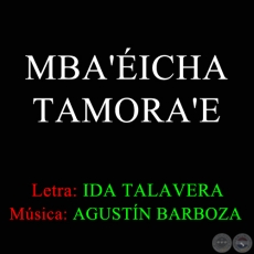 MBAÉICHA TAMORAE - IDA TALAVERA DE FRACCHIA