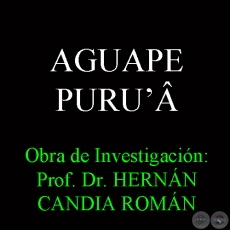 AGUAPE PURUʼ - Obra de Investigacin: Prof. Dr. HERNN CANDIA ROMN