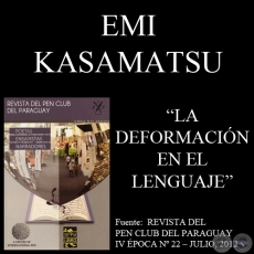 LA DEFORMACIN EN EL LENGUAJE - Ensayo de EMI KASAMATSU