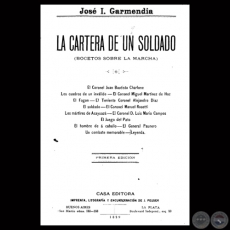 LA CARTERA DE UN SOLDADO, 1889 (BOCETOS SOBRE LA MARCHA) - Por JOS IGNACIO GARMENDIA 
