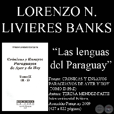 LAS LENGUAS DEL PARAGUAY - Ensayo de LORENZO NICOLS LIVIERES BANKS
