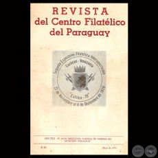 N° 19/20 - REVISTA DEL CENTRO FILATÉLICO DEL PARAGUAY - AÑO XIII – 1971 - Director Dr. LUIS MARCELINO FERREIRO