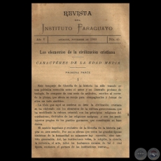 REVISTA DEL INSTITUTO PARAGUAYO - N 45 - AO V, NOVIEMBRE DEL 1903 - Director: BELISARIO RIVAROLA 