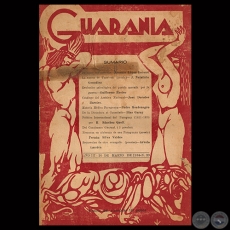 REVISTA GUARANIA - AO 3  N 29  MARZO 20 DE 1936 - Director: JUAN NATALICIO GONZLEZ