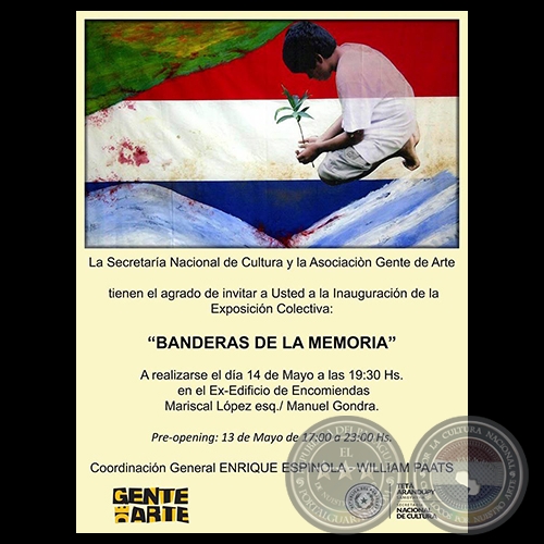 BANDERAS DE LA MEMORIA , 2015 - ASOCIACIN GENTE DE ARTE - Obra de CRISTINA PAOLI