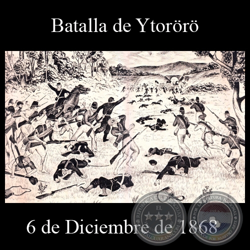 BATALLA DE YTORR - 6 DE DICIEMBRE DE 1868 - Dibujo de WALTER BONIFAZI