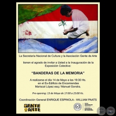 BANDERAS DE LA MEMORIA - ASOCIACIN GENTE DE ARTE - Obra de NANNINA GALLUPPI - Mircoles, 13 de Mayo de 2015