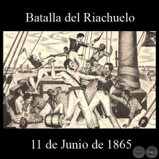 BATALLA DEL RIACHUELO - 11 DE JUNIO DE 1865 - Dibujo de WALTER BONIFAZI