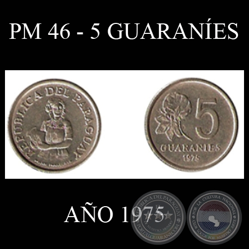 PM 46 - 5 GUARANES  AO 1975