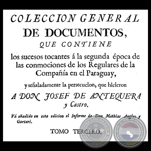 COLECCIN GENERAL DE DOCUMENTOS - TOMO TERCERO
