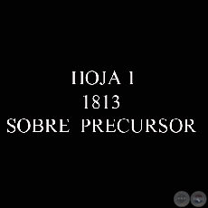 1813 - SOBRE  PRECURSOR con marca en rojo PARAGUAY